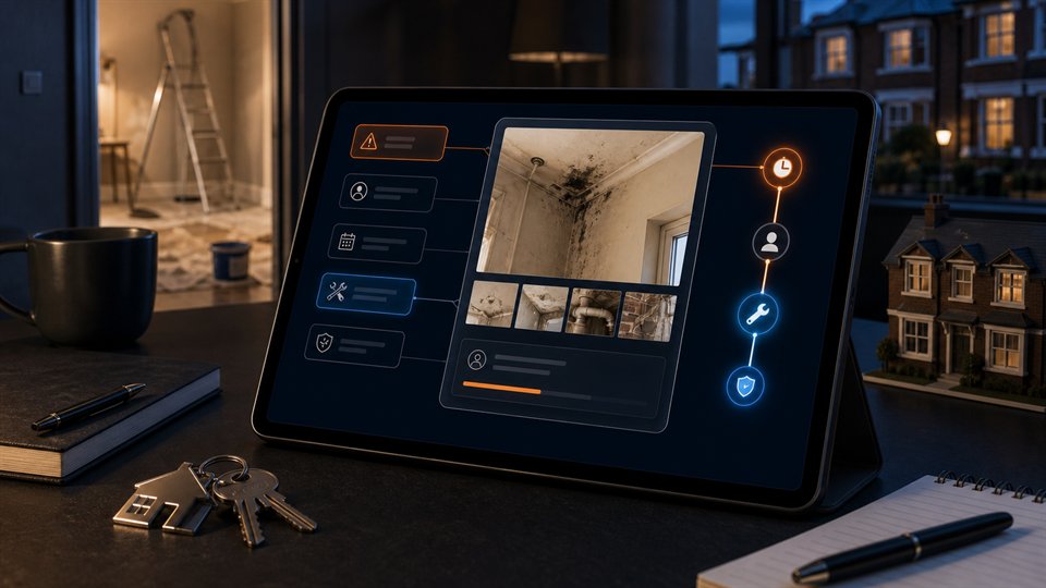 Premium repair report workflow with evidence trail